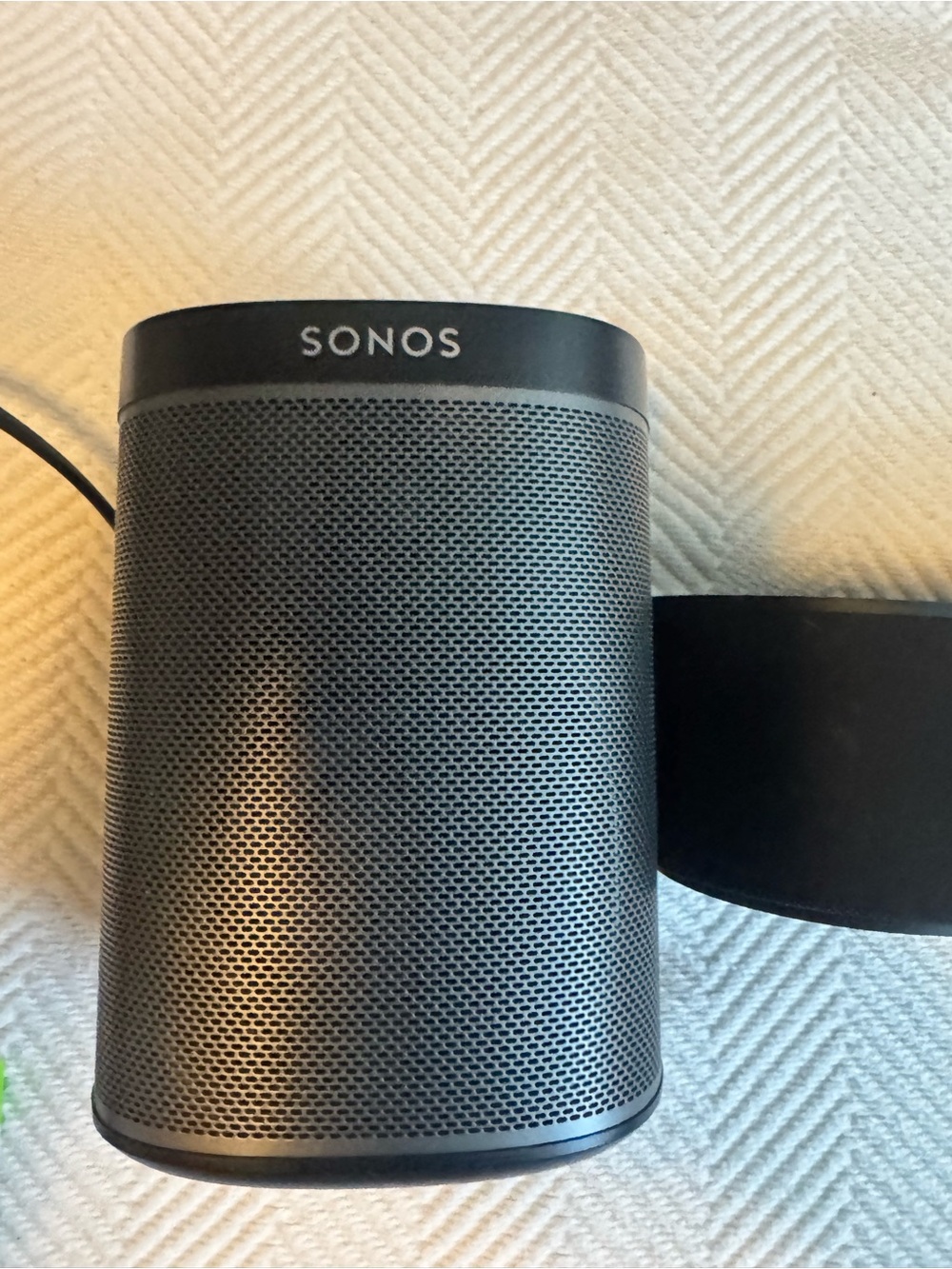 Pair of Sonos play one Black Speaker